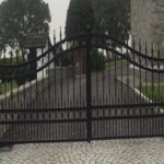 black gate - arched with decorative design