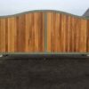 Electric Wooden Driveway Gate
