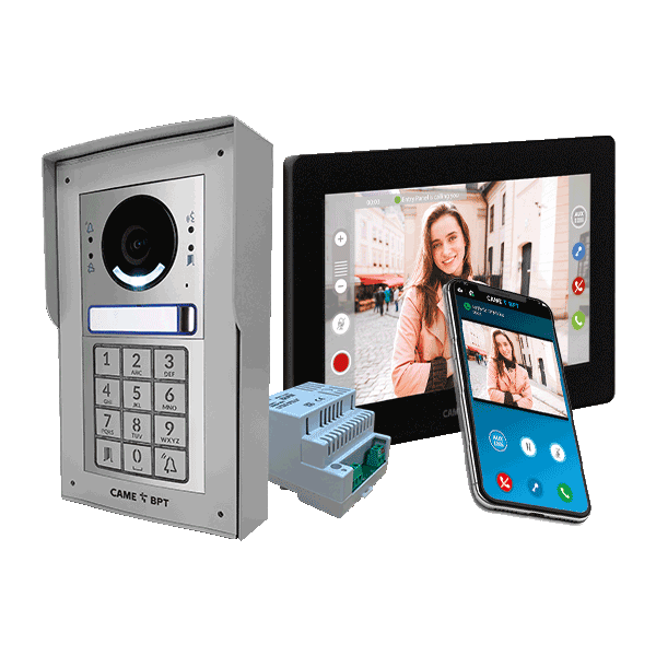 Wired Video intercom with integrated keypad